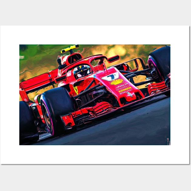 Iceman Kimi 2018 Wall Art by DeVerviers